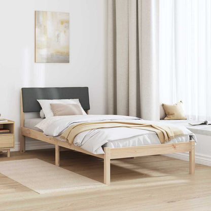 Struttura del Letto marrone e grigio scuro 90 x 190 cm | homemem39
