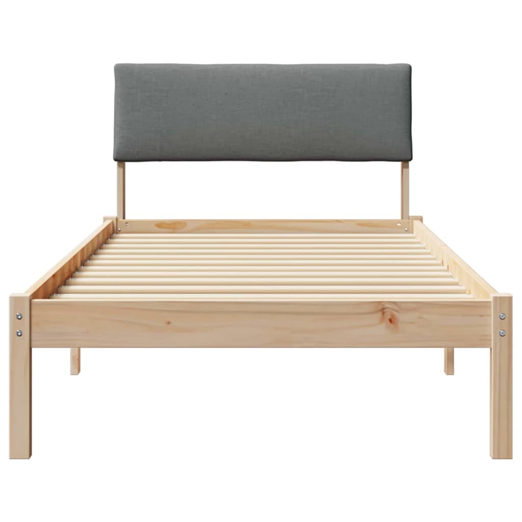 Struttura del Letto marrone e grigio scuro 90 x 190 cm | homemem39