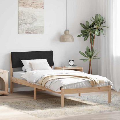 Struttura del Letto con testiera Marrone e nero 90 x 190 cm | homemem39