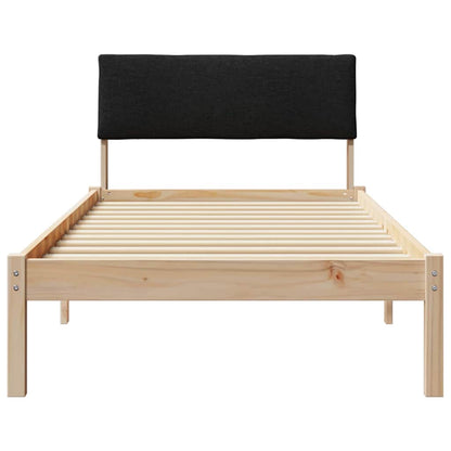 Struttura del Letto con testiera Marrone e nero 90 x 190 cm | homemem39