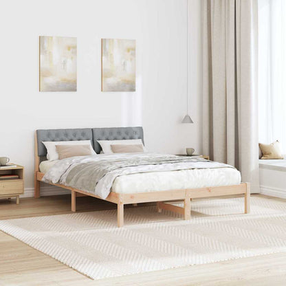 Struttura del Letto Marrone e grigio chiaro 160 x 200 cm | homemem39