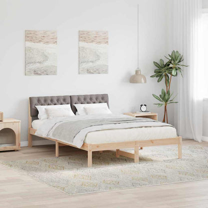 Struttura del Letto con testiera Marrone e taupe 160 x 200 cm | homemem39