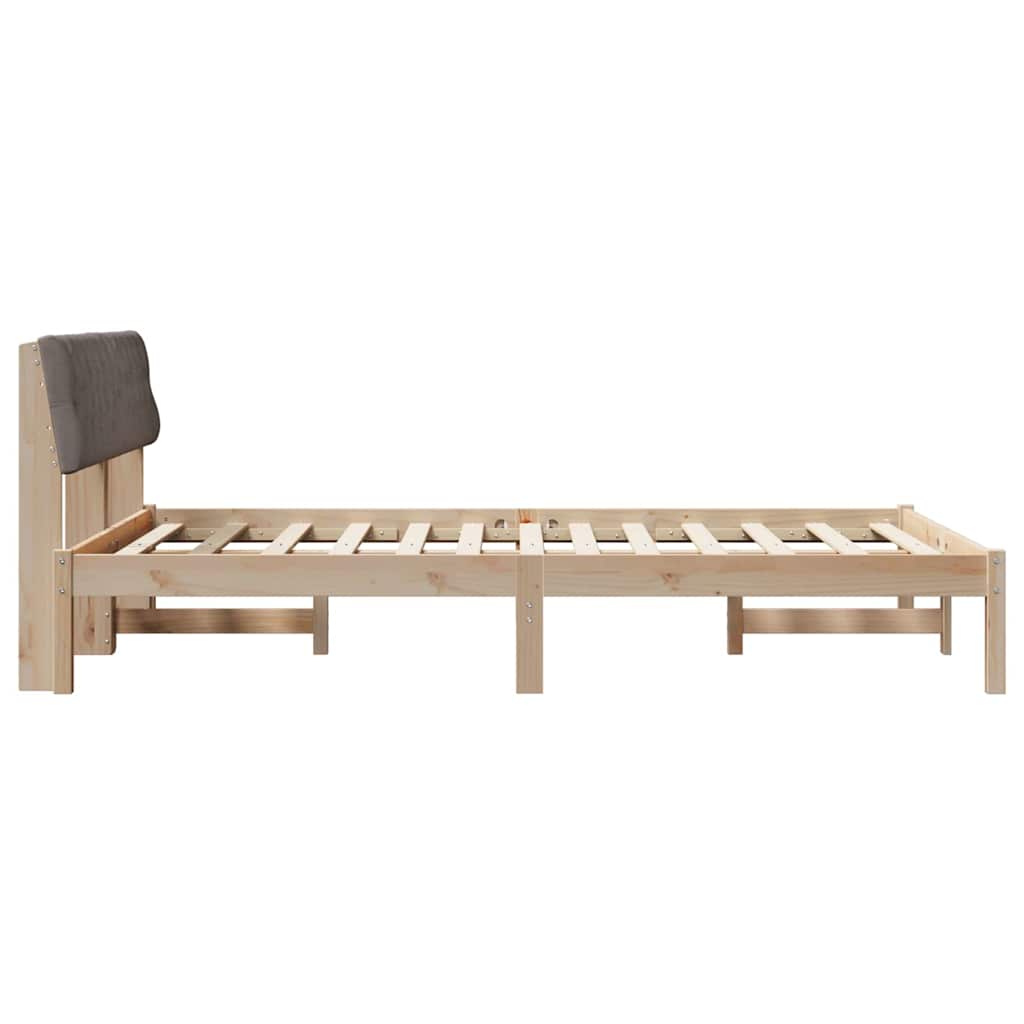 Struttura del Letto con testiera Marrone e taupe 160 x 200 cm | homemem39