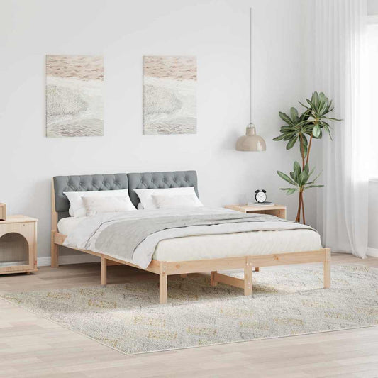 Struttura del Letto Marrone e grigio chiaro 150 x 200 cm | homemem39