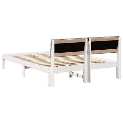 Struttura del Letto Bianco e grigio chiaro 150 x 200 cm | homemem39