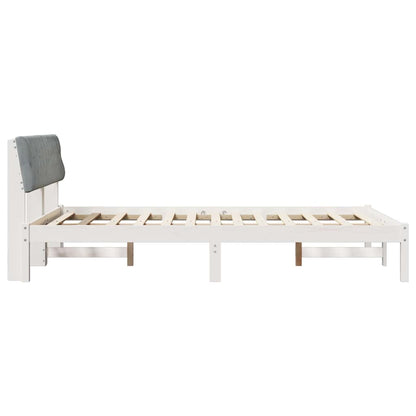 Struttura del Letto Bianco e grigio chiaro 150 x 200 cm | homemem39