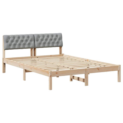 Struttura del Letto Marrone e grigio chiaro 140 x 200 cm | homemem39