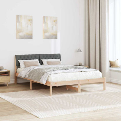 Struttura del Letto marrone e grigio scuro 140 x 200 cm | homemem39