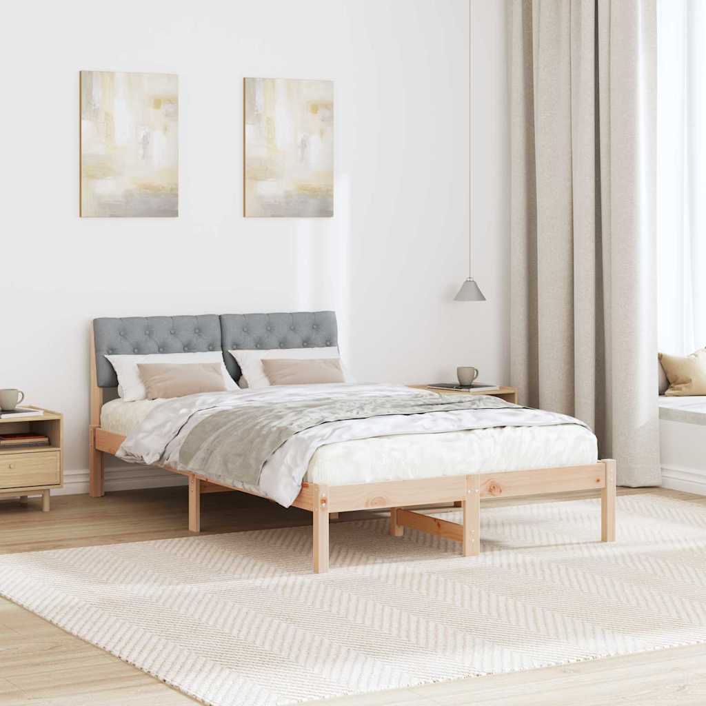 Struttura del Letto Marrone e grigio chiaro 120 x 200 cm | homemem39