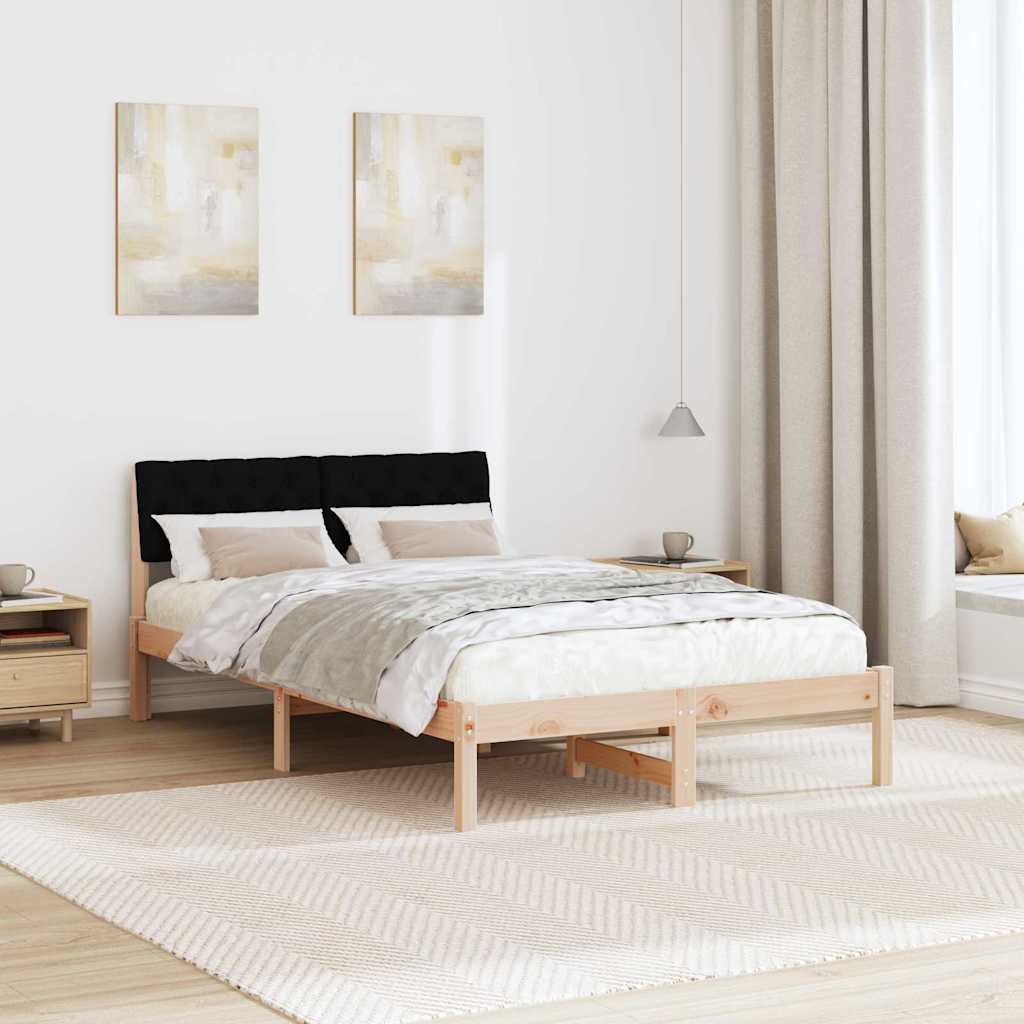 Struttura del Letto con testiera Marrone e nero 120 x 200 cm | homemem39