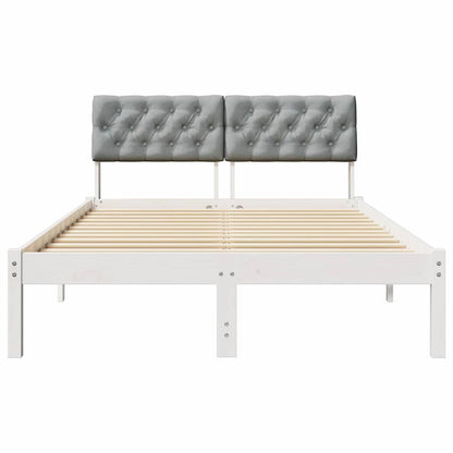 Struttura del Letto Bianco e grigio chiaro 120 x 200 cm | homemem39