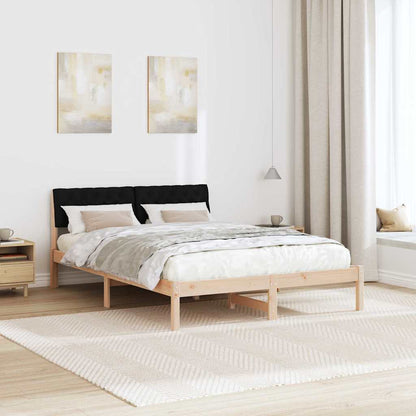 Struttura del Letto con testiera Marrone e nero 140 x 190 cm | homemem39