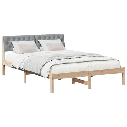 Struttura del Letto Marrone e grigio chiaro 135 x 190 cm | homemem39