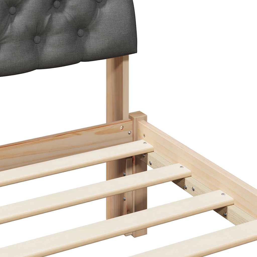 Struttura del Letto marrone e grigio scuro 135 x 190 cm | homemem39