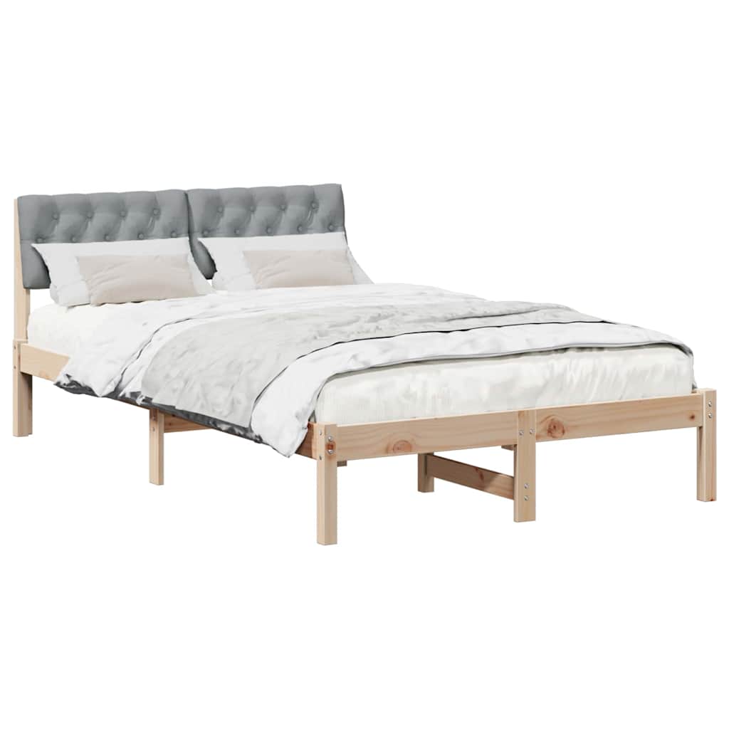 Struttura del Letto Marrone e grigio chiaro 120 x 190 cm | homemem39