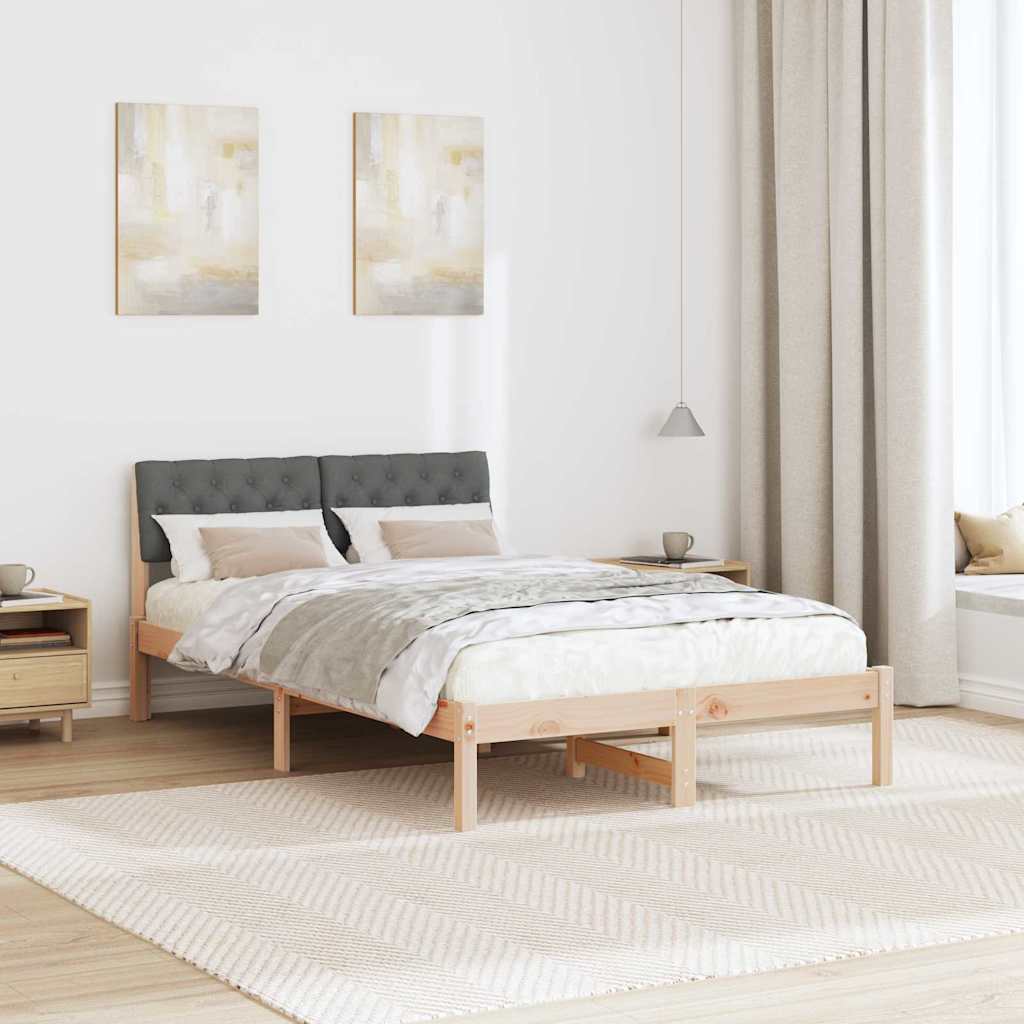 Struttura del Letto marrone e grigio scuro 120 x 190 cm | homemem39