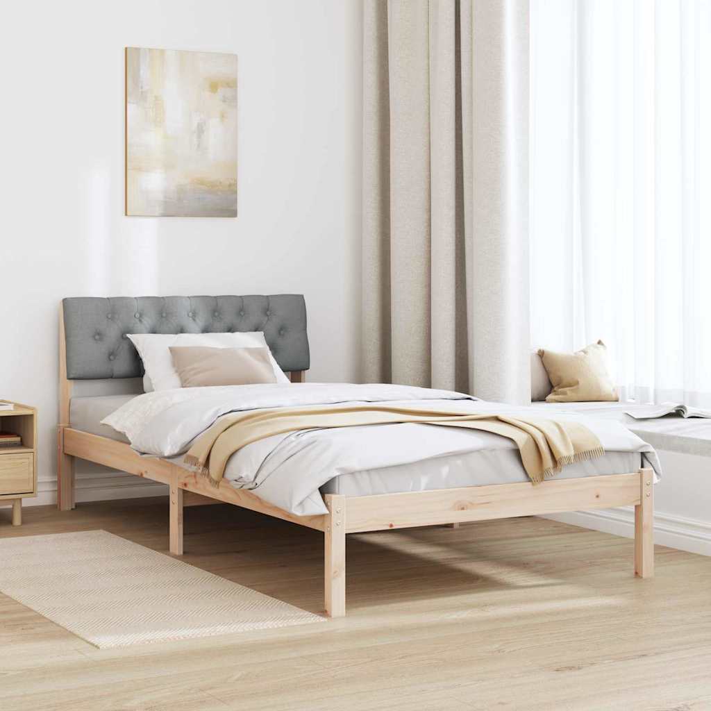 Struttura del Letto Marrone e grigio chiaro 100 x 200 cm | homemem39