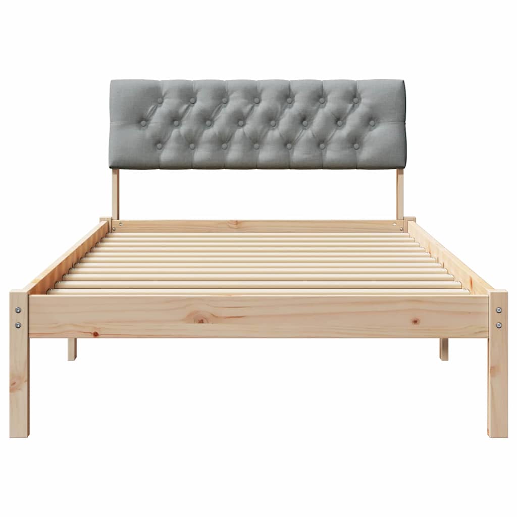 Struttura del Letto Marrone e grigio chiaro 100 x 200 cm | homemem39