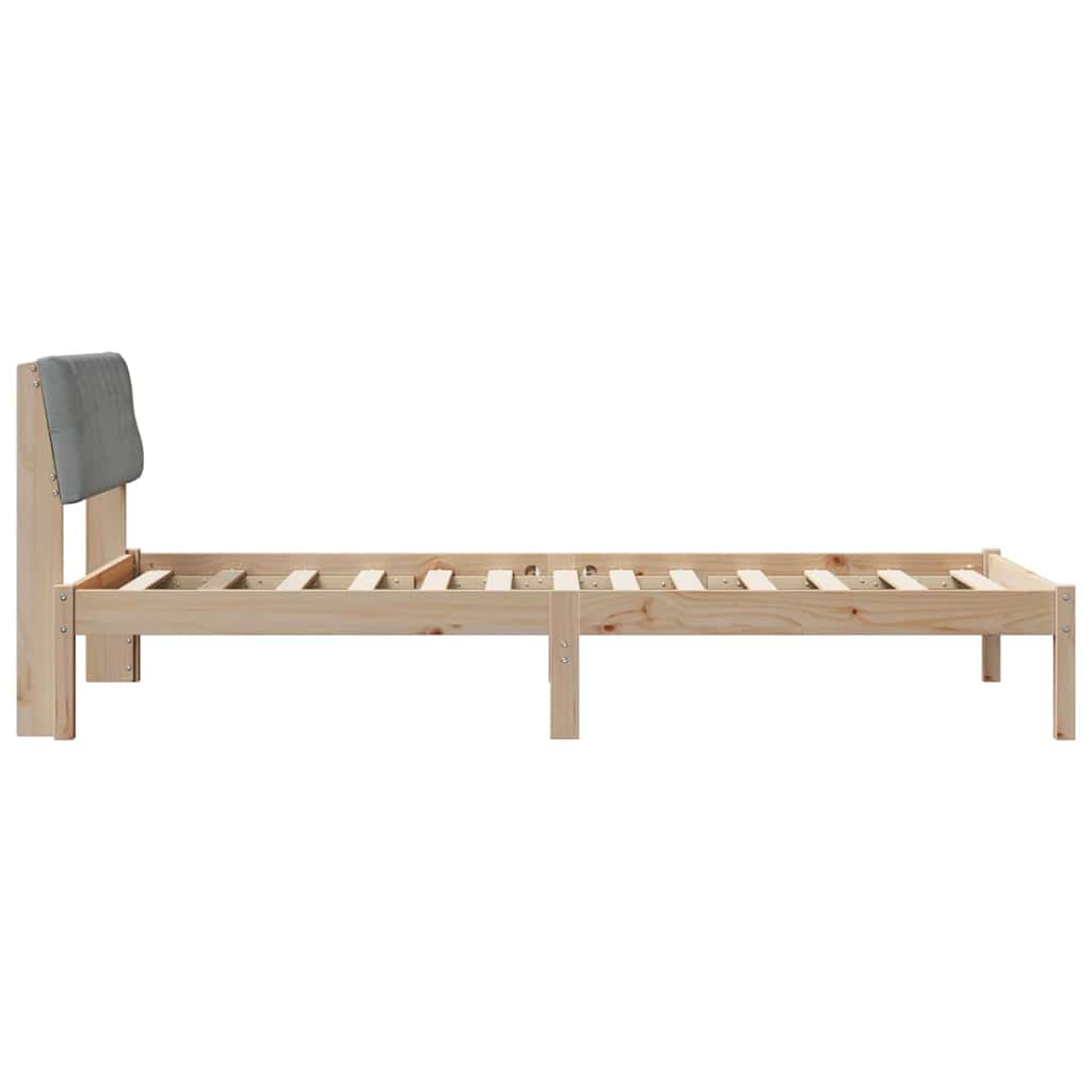 Struttura del Letto Marrone e grigio chiaro 100 x 200 cm | homemem39