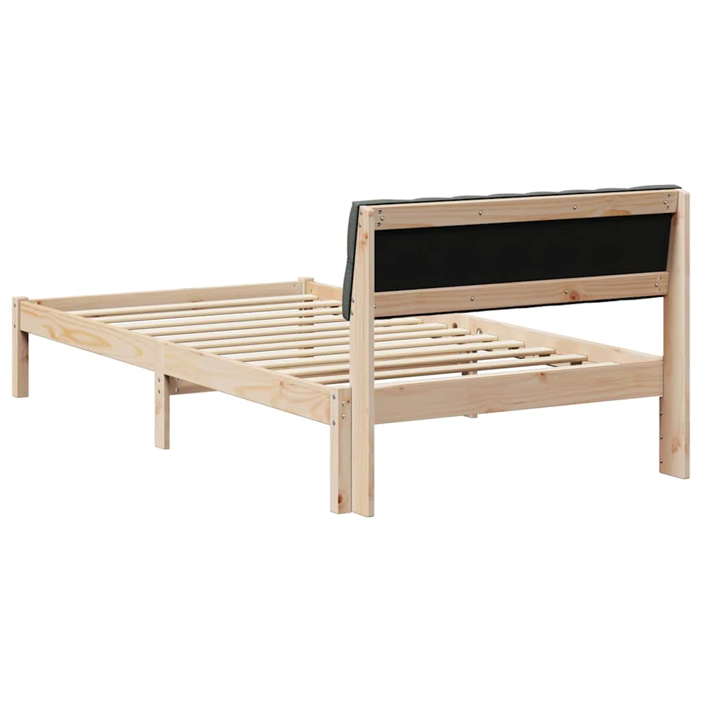 Struttura del Letto marrone e grigio scuro 100 x 200 cm | homemem39