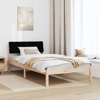 Struttura del Letto con testiera Marrone e nero 100 x 200 cm | homemem39