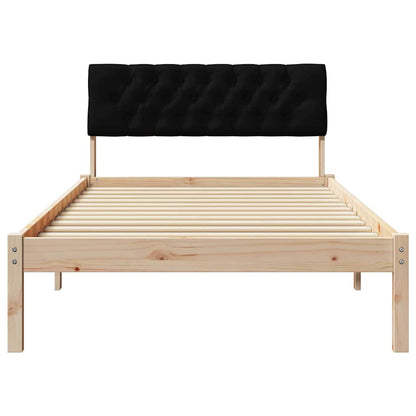 Struttura del Letto con testiera Marrone e nero 100 x 200 cm | homemem39