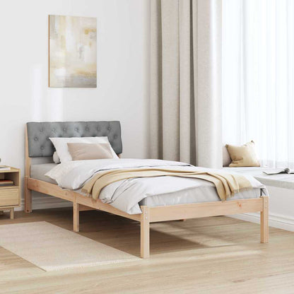 Struttura del Letto Marrone e grigio chiaro 90 x 200 cm | homemem39