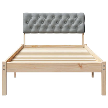 Struttura del Letto Marrone e grigio chiaro 90 x 200 cm | homemem39