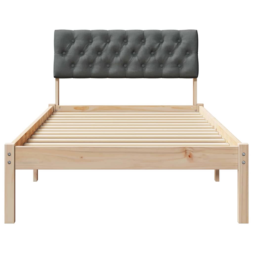 Struttura del Letto marrone e grigio scuro 90 x 200 cm | homemem39