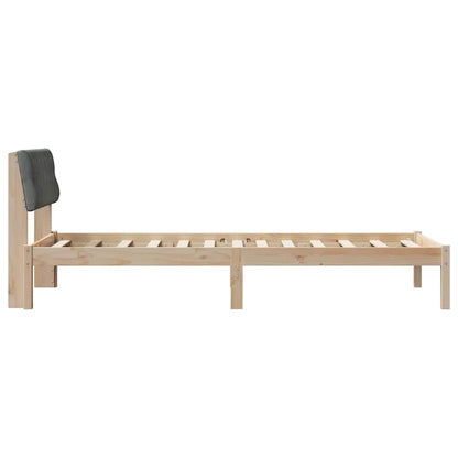 Struttura del Letto marrone e grigio scuro 90 x 200 cm | homemem39