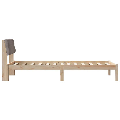 Struttura del Letto con testiera Marrone e taupe 90 x 200 cm | homemem39