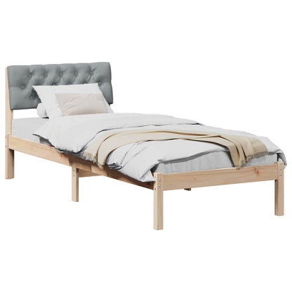 Struttura del Letto Marrone e grigio chiaro 80 x 200 cm | homemem39