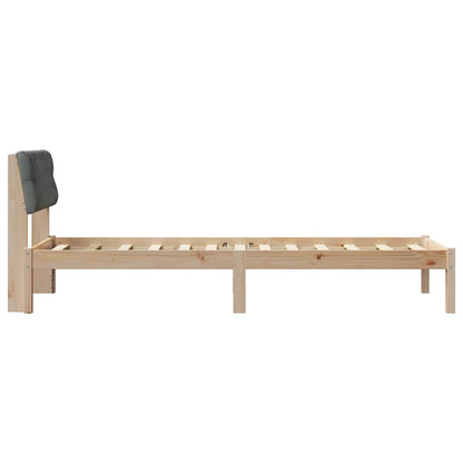Struttura del Letto marrone e grigio scuro 80 x 200 cm | homemem39