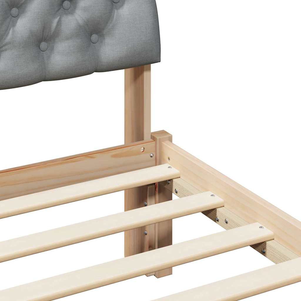 Struttura del Letto Marrone e grigio chiaro 90 x 190 cm