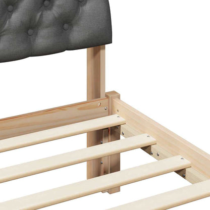 Struttura del Letto marrone e grigio scuro 75 x 190 cm