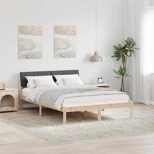 Struttura del Letto marrone e grigio scuro 135 x 190 cm | homemem39