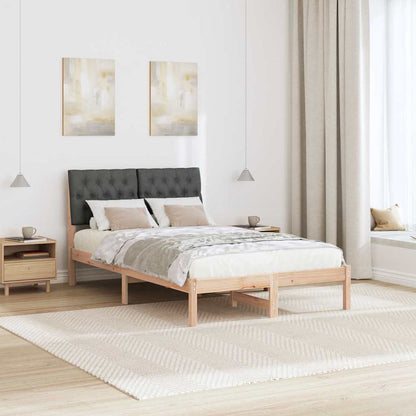 Letto con Testiera Rivestita con testiera Marrone 120 x 200 cm