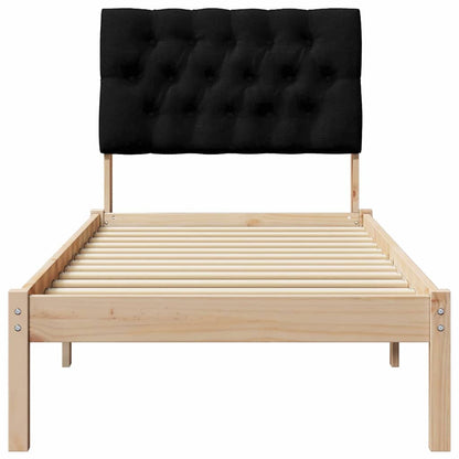 Letto con Testiera Rivestita con testiera Marrone 75 x 190 cm