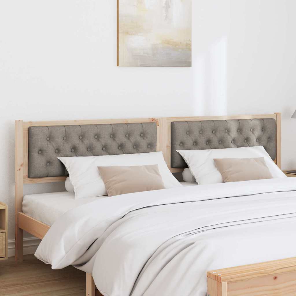 Testiera Altro Marrone e taupe 200 cm Legno di pino massello