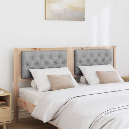 Testiera Marrone e grigio chiaro 150 cm Legno di pino massello