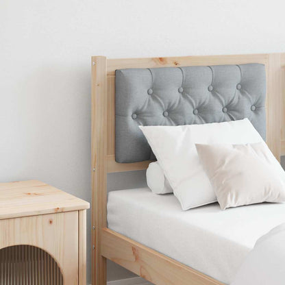 Testiera Marrone e grigio chiaro 140 cm Legno di pino massello