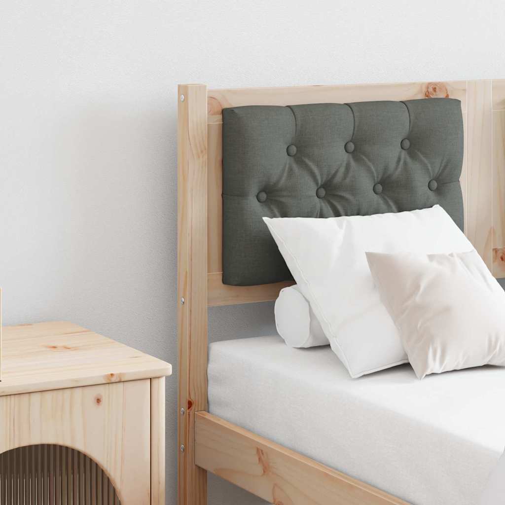 Testiera marrone e grigio scuro 135 cm Legno di pino massello