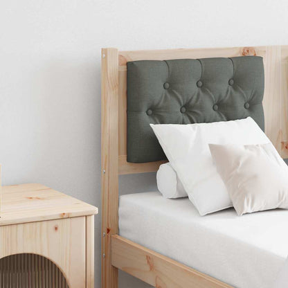 Testiera marrone e grigio scuro 135 cm Legno di pino massello