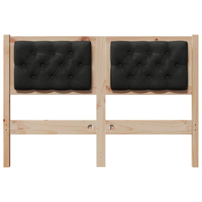 Testiera Altro Marrone e nero 120 cm Legno di pino massello