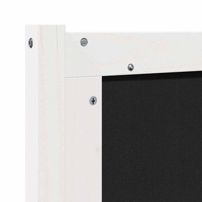 Testiera Bianco e grigio chiaro 120 cm Legno di pino massello