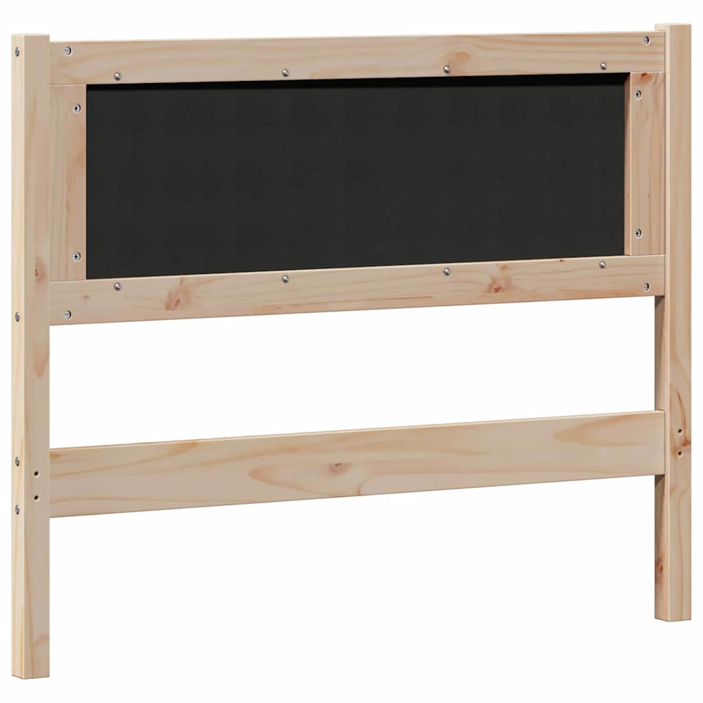 Testiera Altro Marrone e nero 100 cm Legno di pino massello