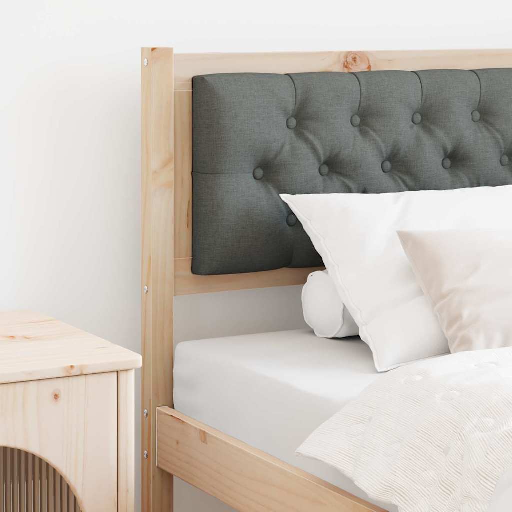 Testiera marrone e grigio scuro 90 cm Legno di pino massello