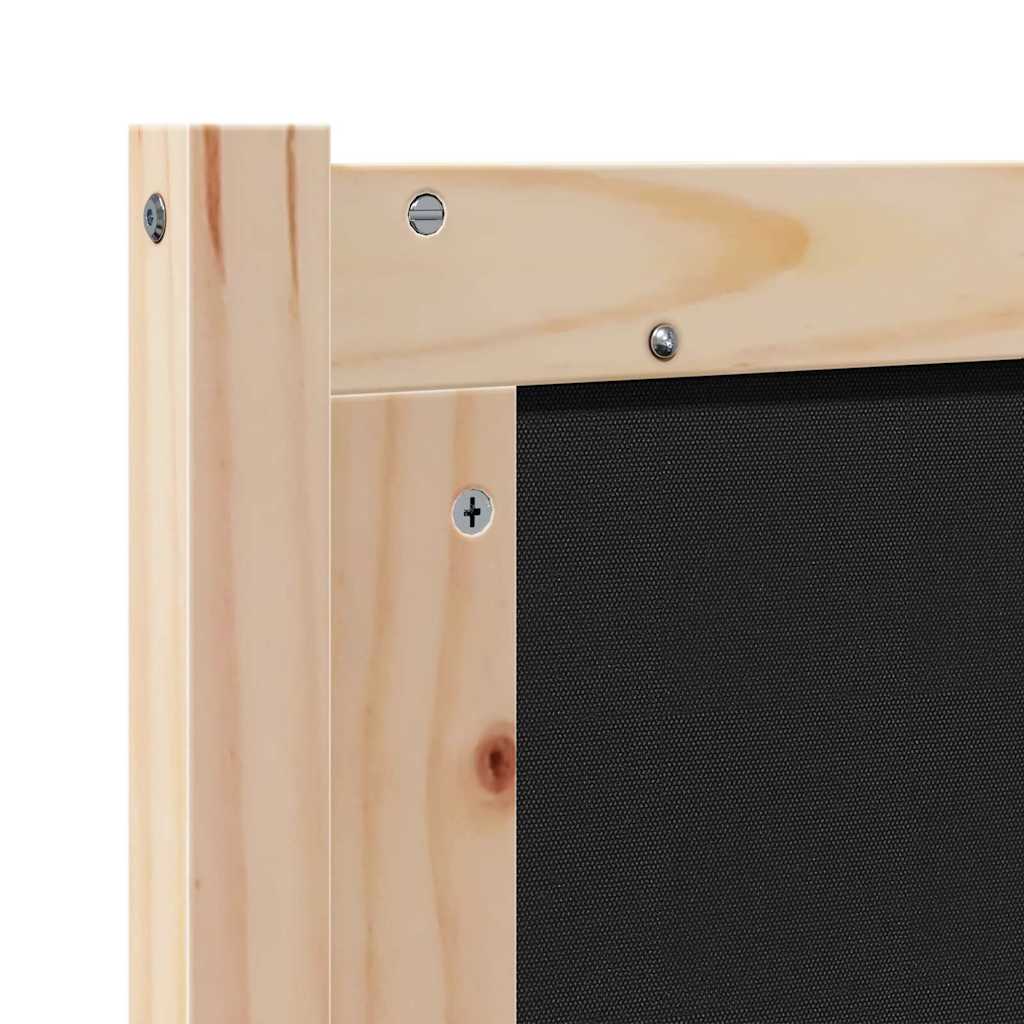 Testiera Altro Marrone e nero 80 cm Legno di pino massello