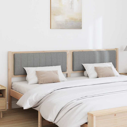 Testiera imbottita con testiera Marrone 200 cm Pino massello