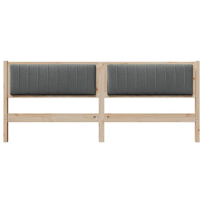 Testiera imbottita con testiera Marrone 200 cm Pino massello